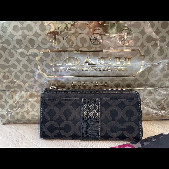COACH Wallet (Black and Silver) - Picture 2 of 6